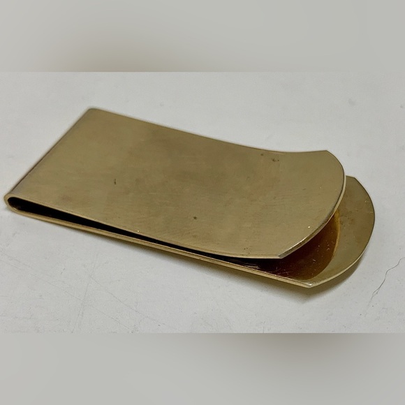 Mid Century Vintage Gold Tone Sculpted Fish Functional Cash Money Clip - Picture 5 of 9